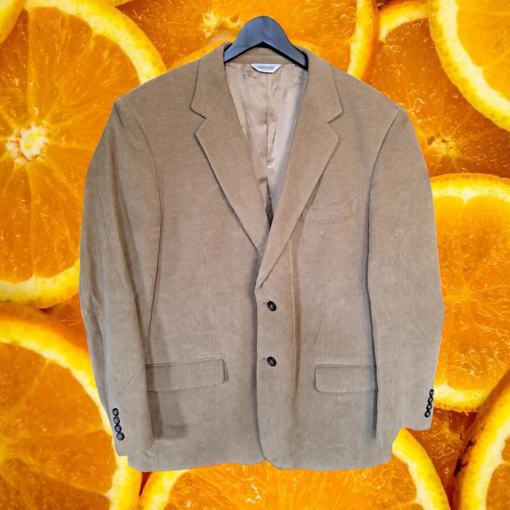 Joseph & Feiss‎ Tan Corduroy Blazer Size 44 Long